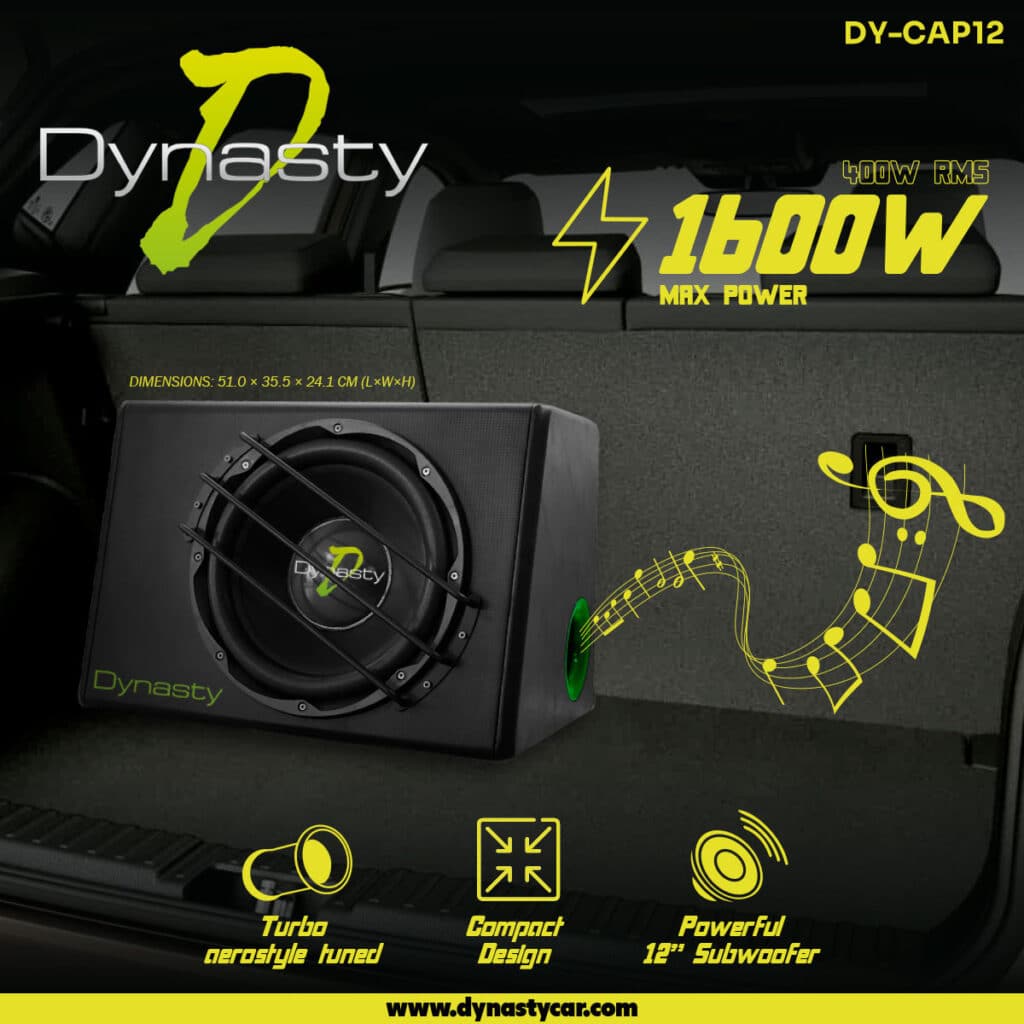 CAJA AMPLIFICADA 1 SUBWOOFER 12” 1600 WATTS