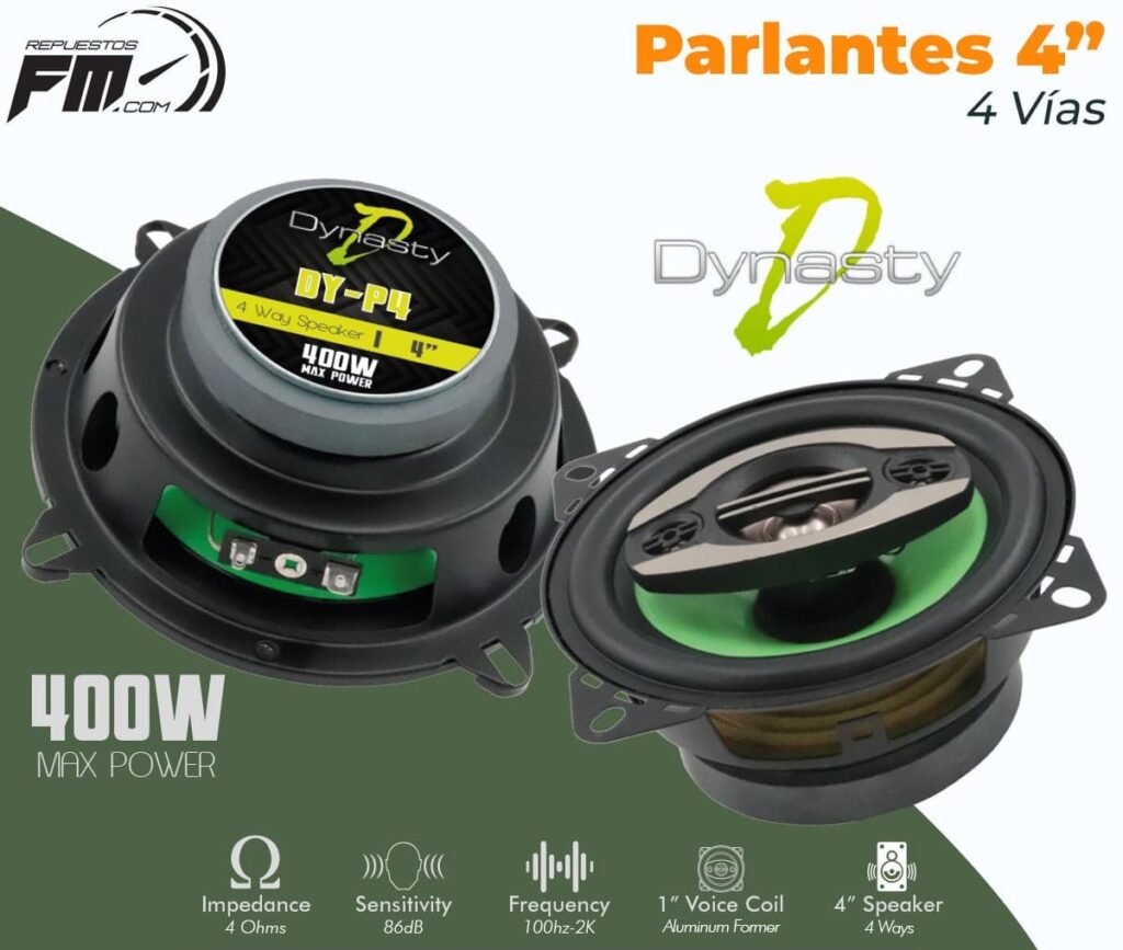 PARLANTE 4" 4 VIAS 400 WATTS M