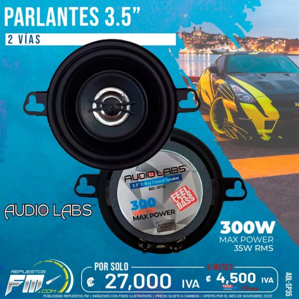 BOCINAS 3.5PLG Audiolabs