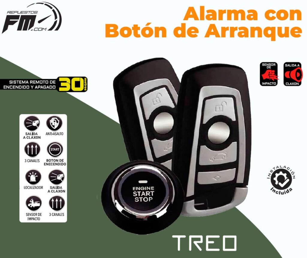 ALARMA CON BOTON ENCENDIDO