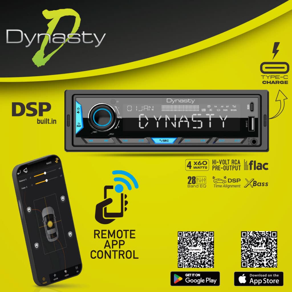 RADIO 1 DIN FM, USB, USB-C